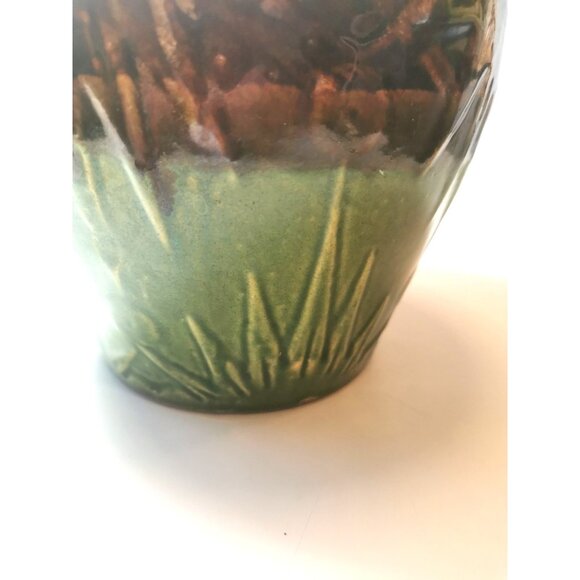 Planter Roseville Robinson Ransbottom Sun and Moon 1930s - Picture 5 of 9